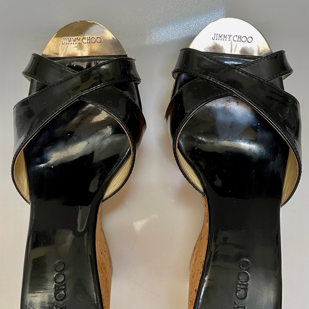 Jimmy Choo cork wedges